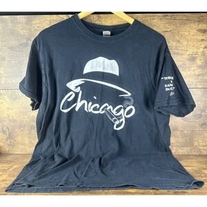 Men's Vintage 90s Al Capone Chicago Gangster TShirt Size XL Fast Safe Shipping